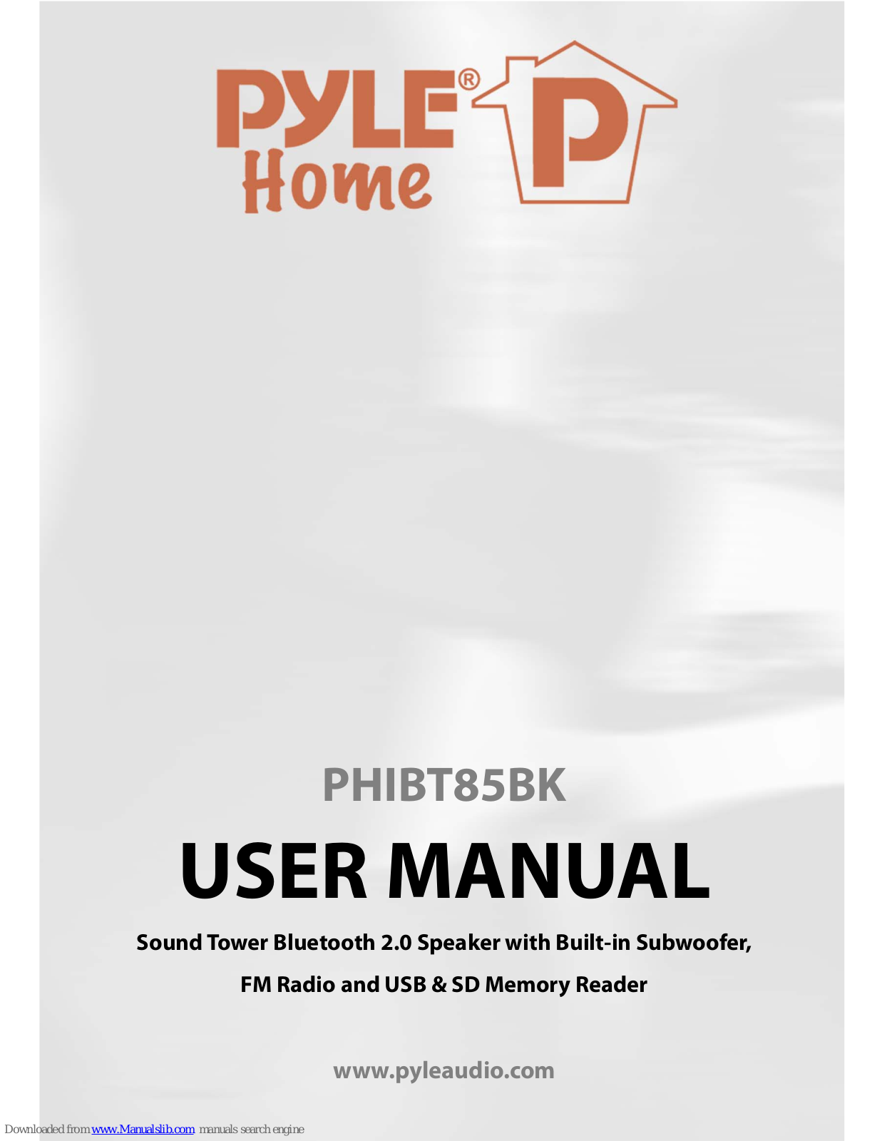 Pyle PHIBT85BK User Manual - ManualMachine.com