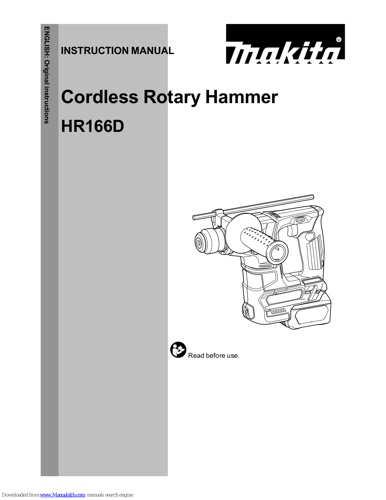 Makita HR166D Instruction Manual