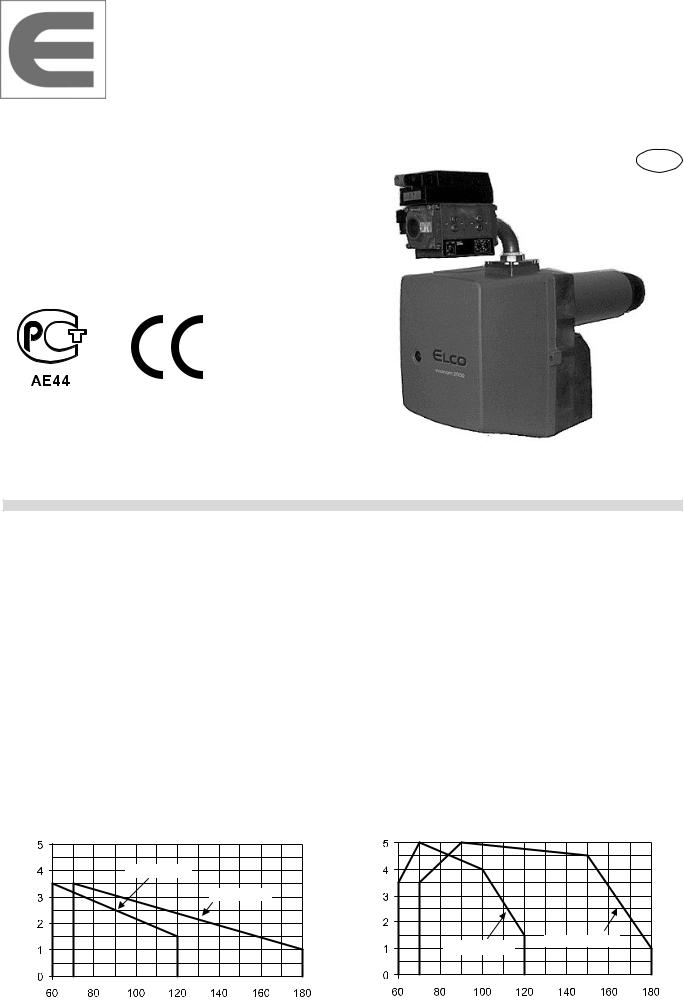 ELCO EG 02B.120 R, EG 02B.120 F, EG 02B.120 R2G, EG 02B.120 F2G, EG 02B.180 R User guide