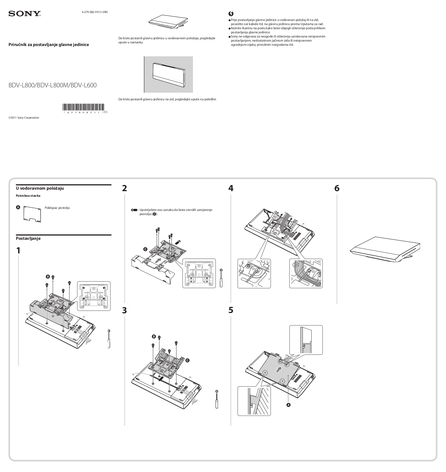 Sony BDV-L800 User Manual