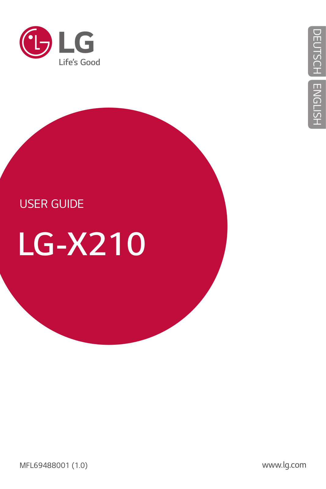 LG LGX210 User Manual