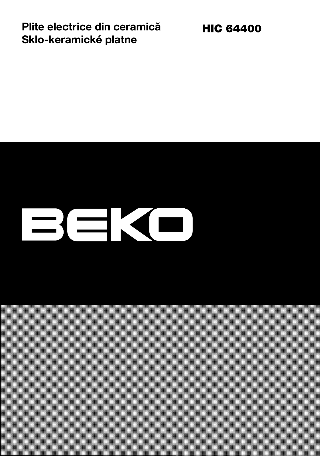 Beko HIC64400 User manual