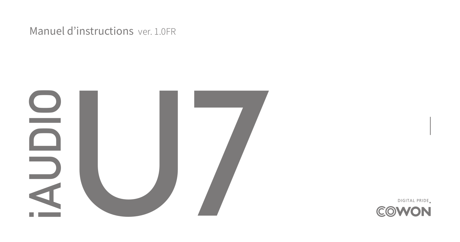 IAUDIO U7 Instruction Manual