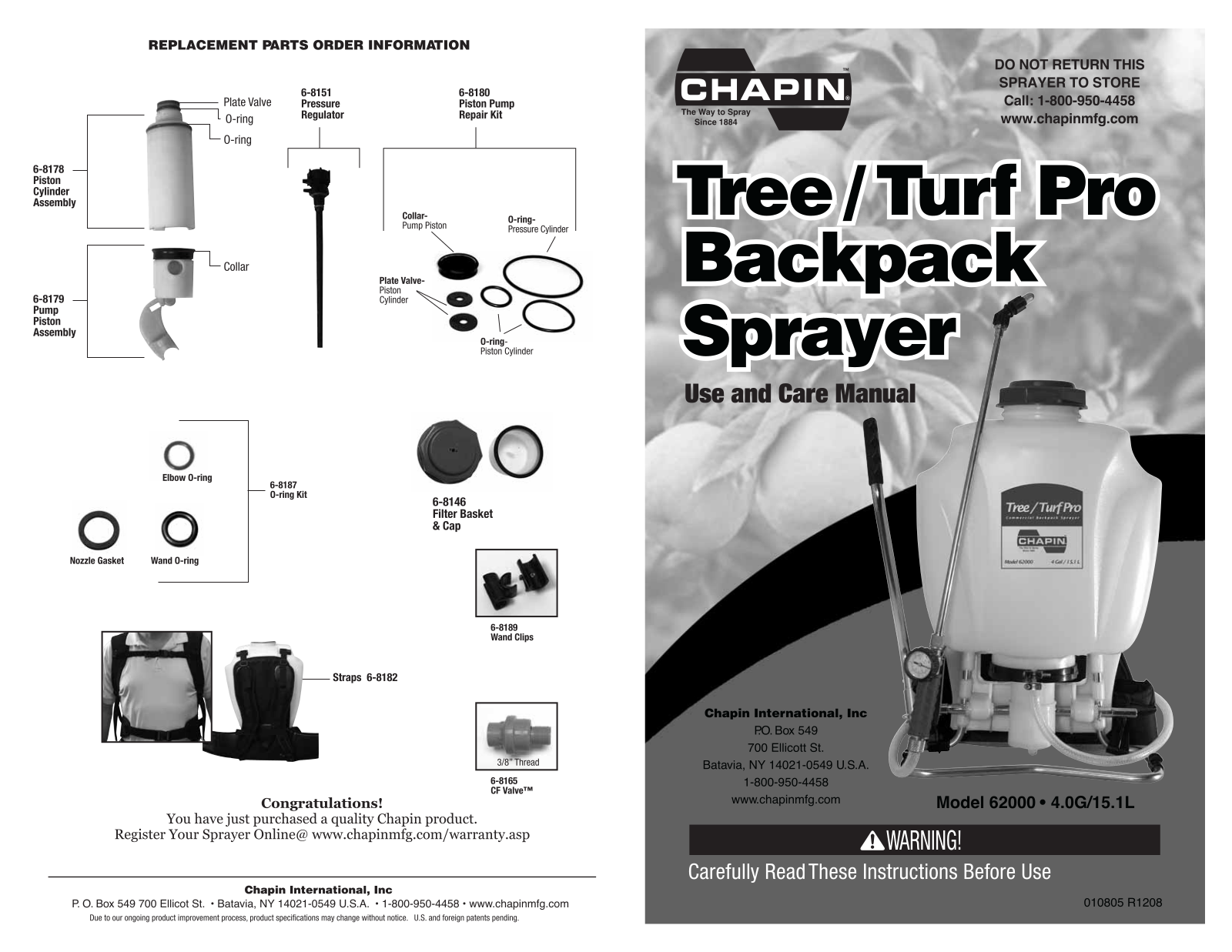 Chapin 62000 User Manual