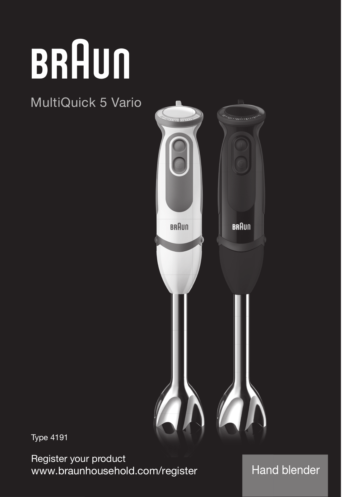 Braun 4191-MQ5207WH User Manual