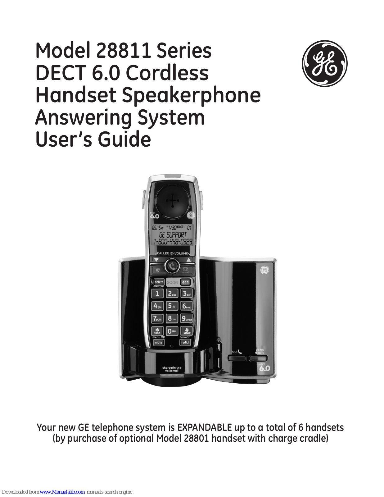 GE 28811FE1 - Digital Cordless Phone, 28811 Series User Manual