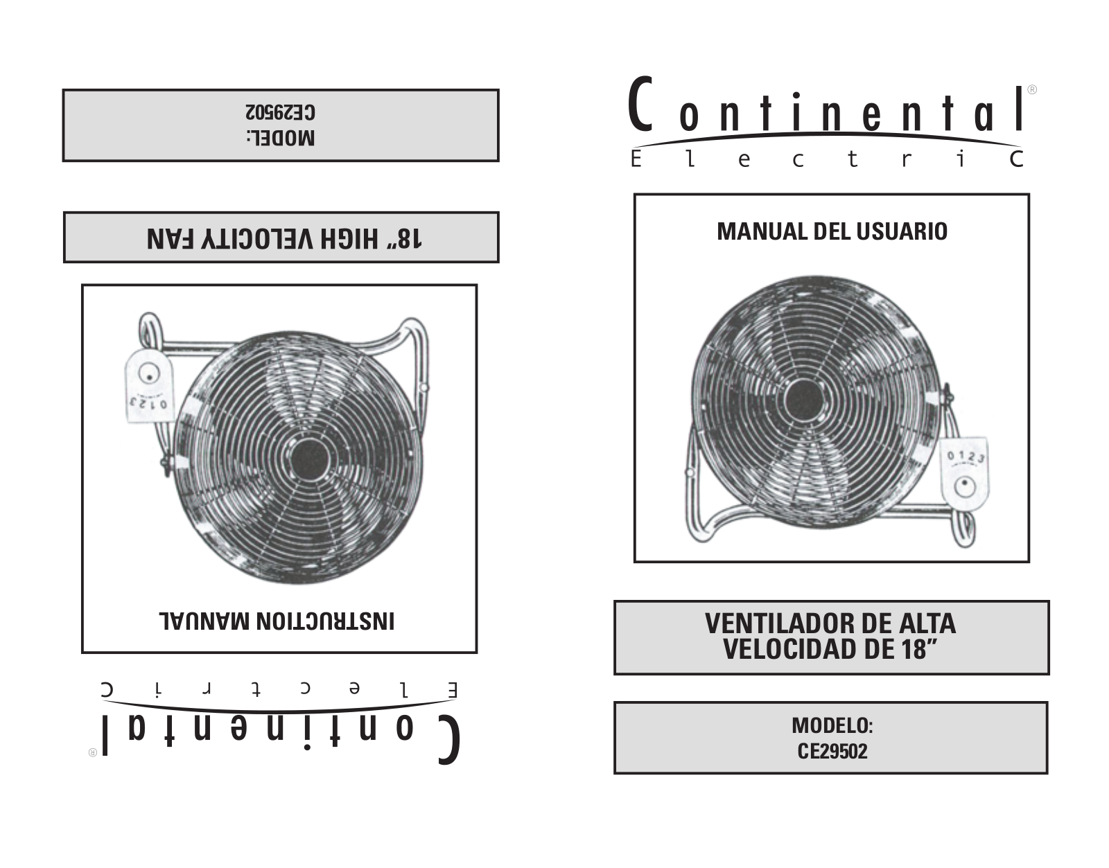 Continental Electric CE29502 User Manual