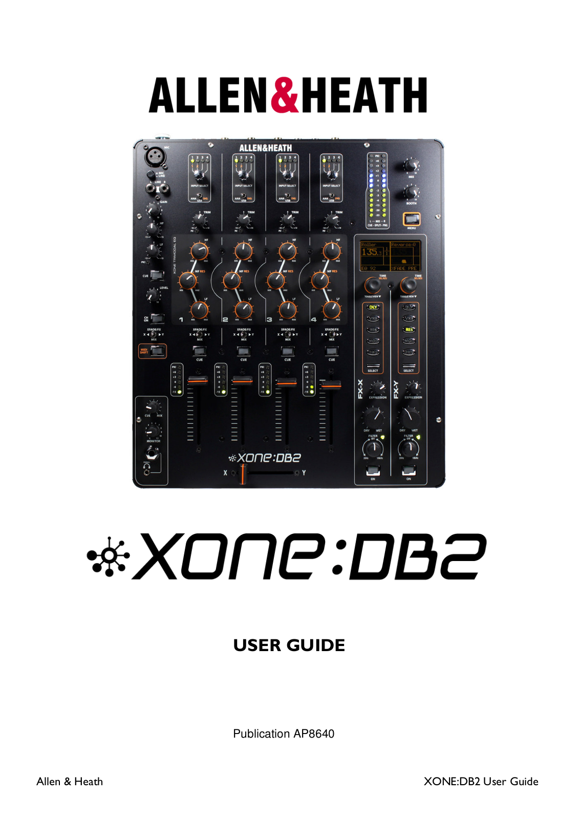 Allen & Heath Xone:DB2 User Guide