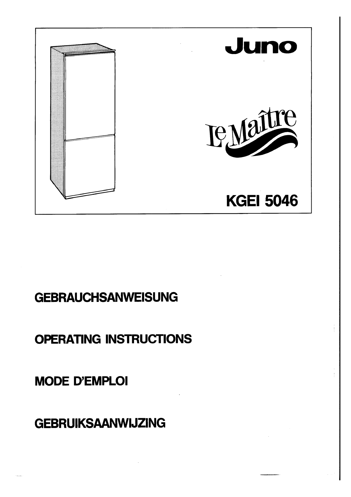 Juno KGEI 5046 User Manual