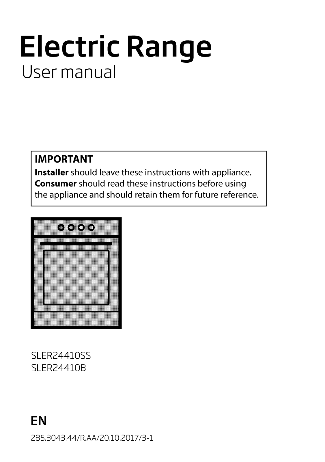 Beko SLER24410SS User Manual