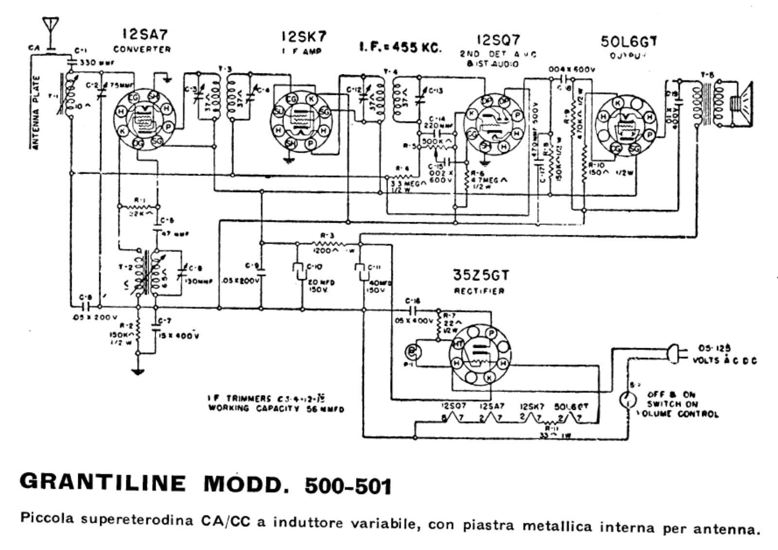 Grantline 500501 schematic