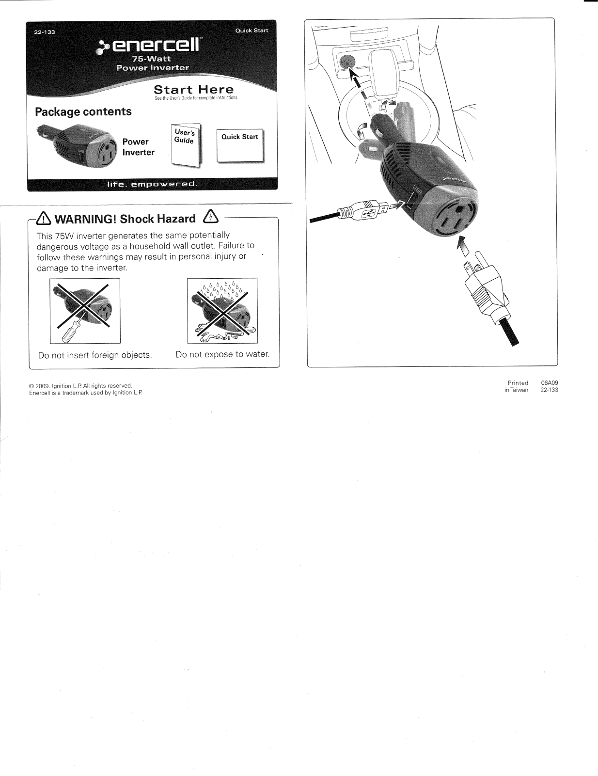 Enercell 22-133 User Guide