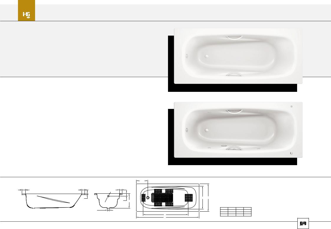 BLB UNIVERSAL ANATÓMICA HG B75L, UNIVERSAL ANATÓMICA HG B65L, UNIVERSAL ANATÓMICA HG B55L Dimensions