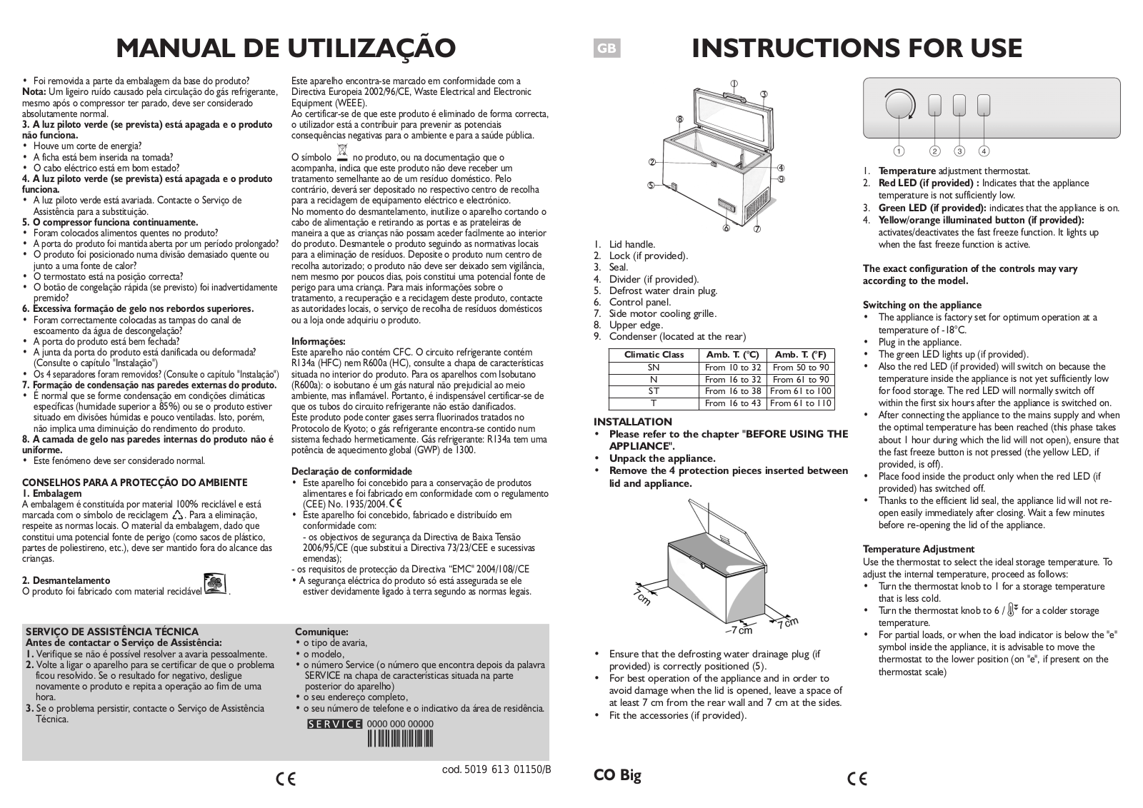 WHIRLPOOL AFG6352 User Manual
