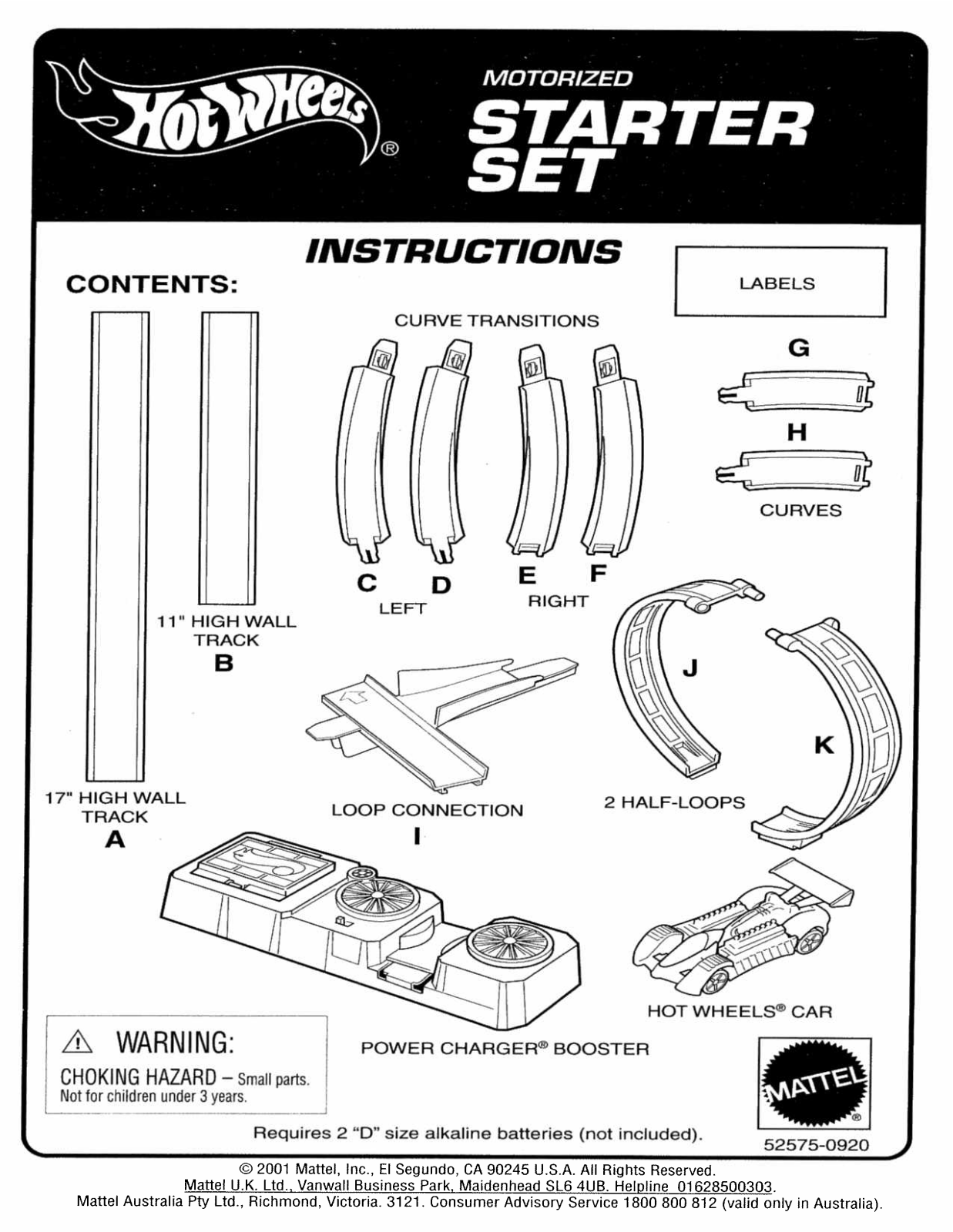 Fisher-Price 52575 Instruction Sheet