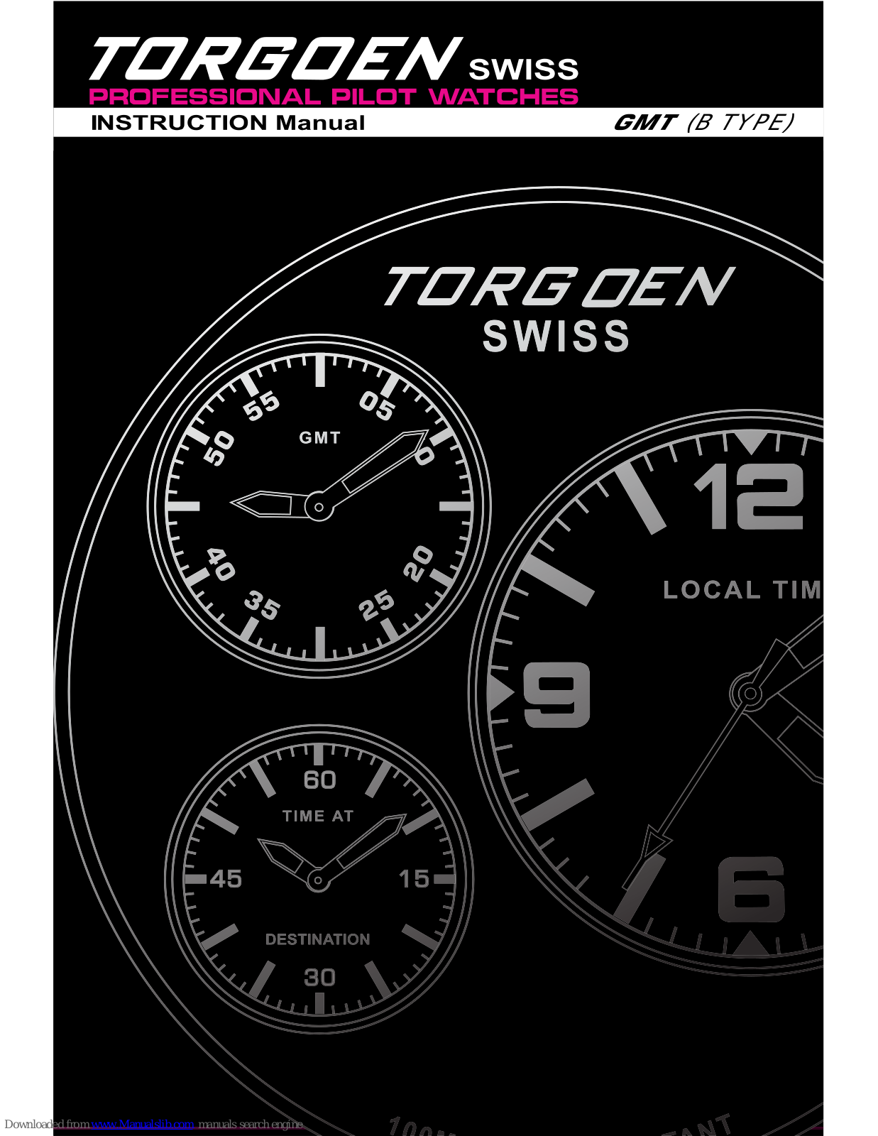 Torgoen GMT (B TYPE) Instruction Manual