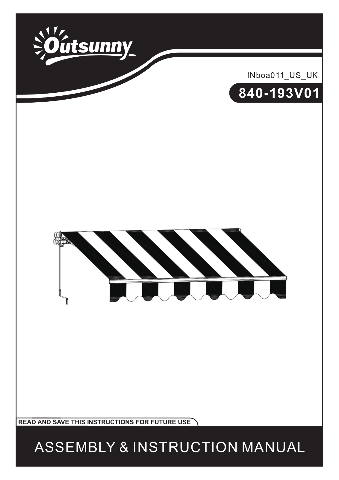 Outsunny OTSU3081 Installation & Assembly - ManualMachine.com