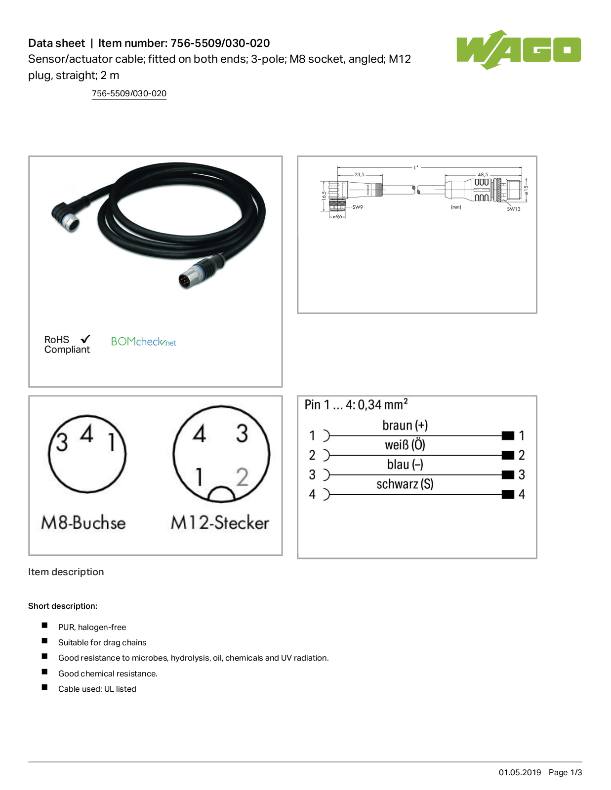 Wago 756-5509/030-020 Data Sheet