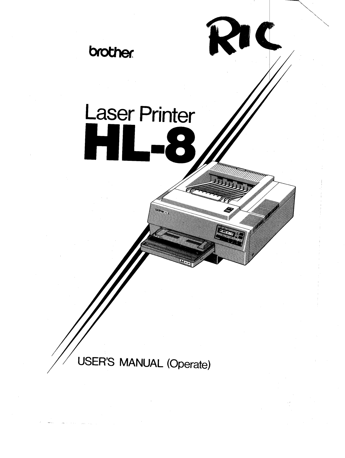 Brother HL-8 User Guide