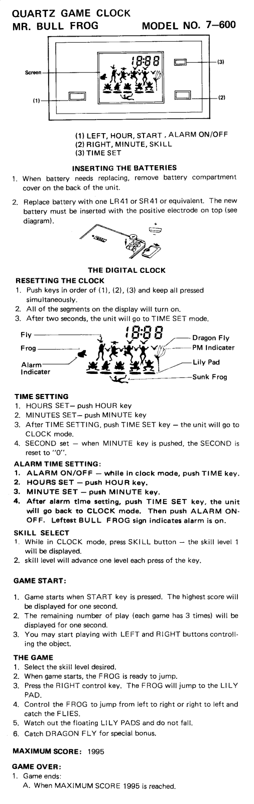 Tiger MrBullfrog User Guide