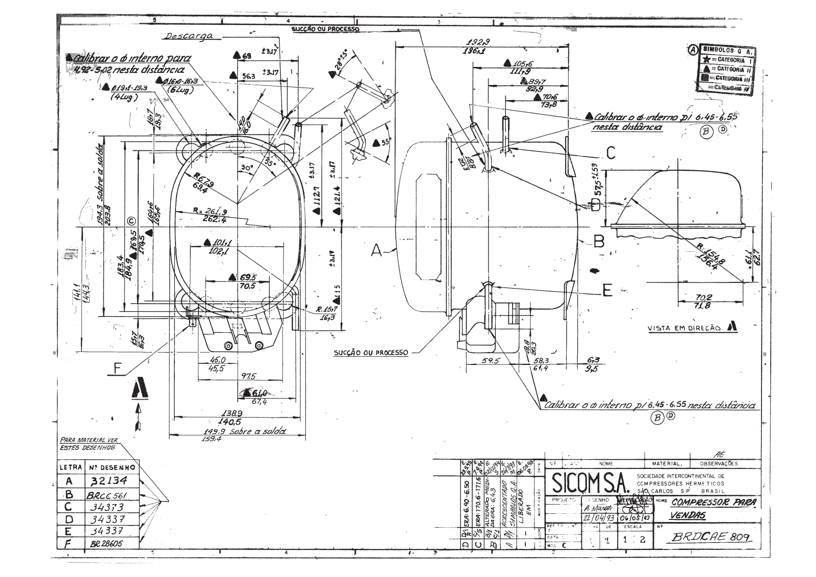 Tecumseh AEA4430YKS Drawing Data