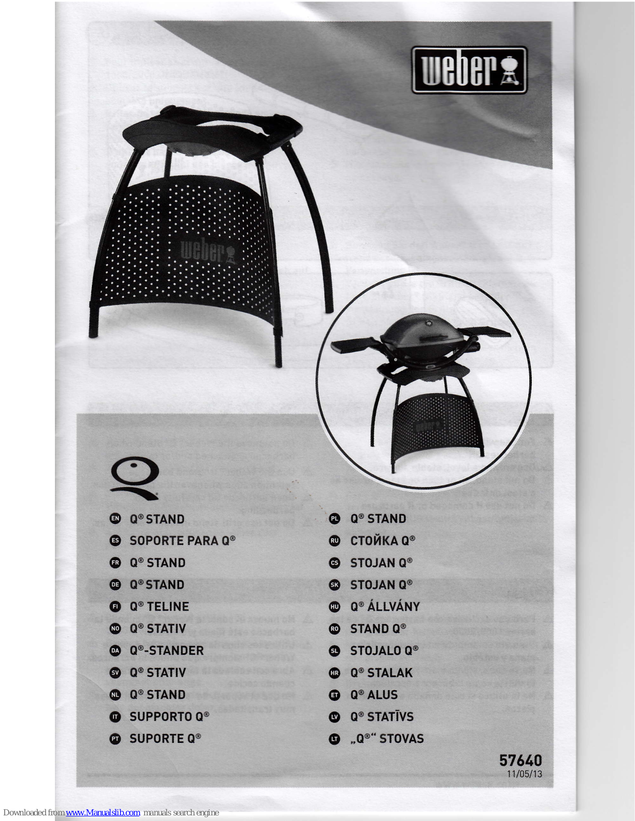 Weber Q-Stand User Manual - ManualMachine.com