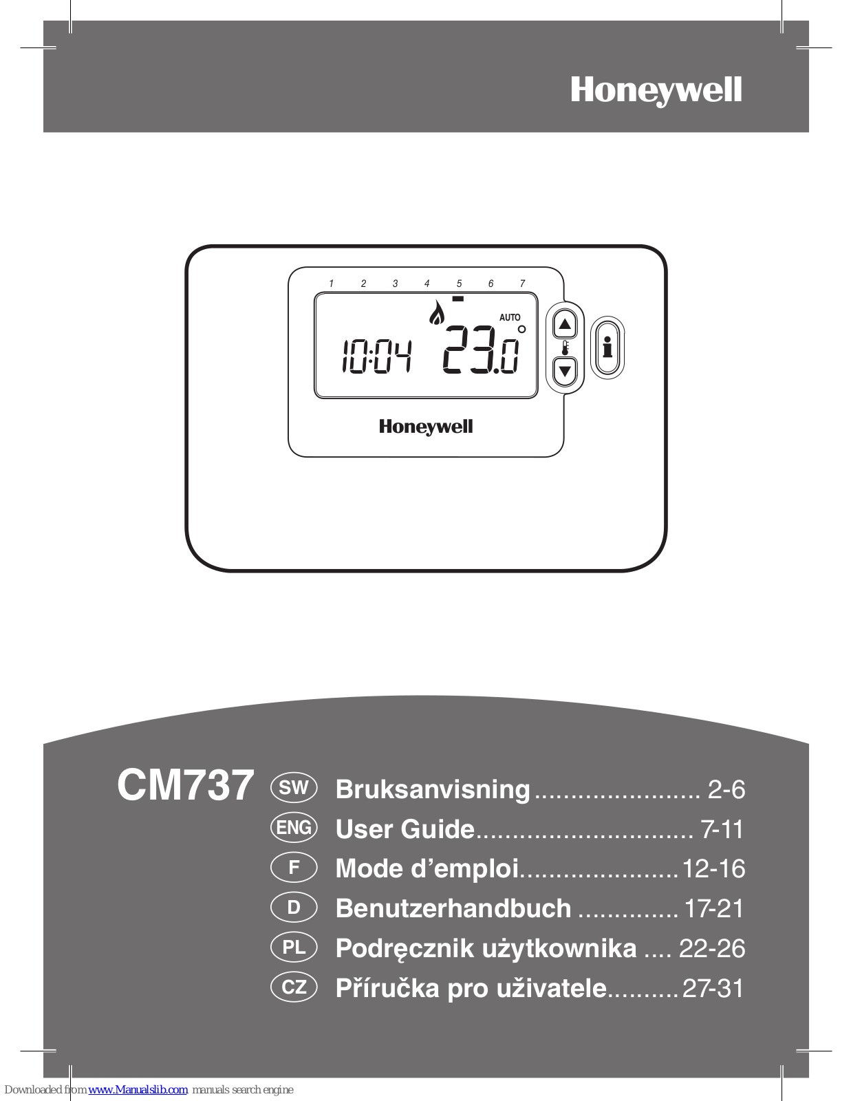 Honeywell CM737 User Manual