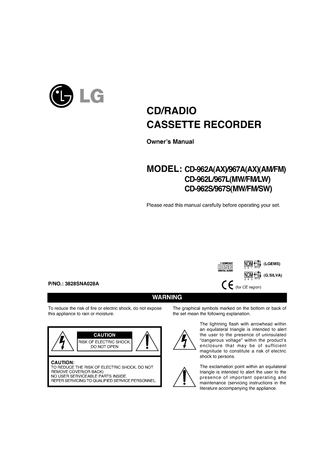 LG CD-967S User Manual
