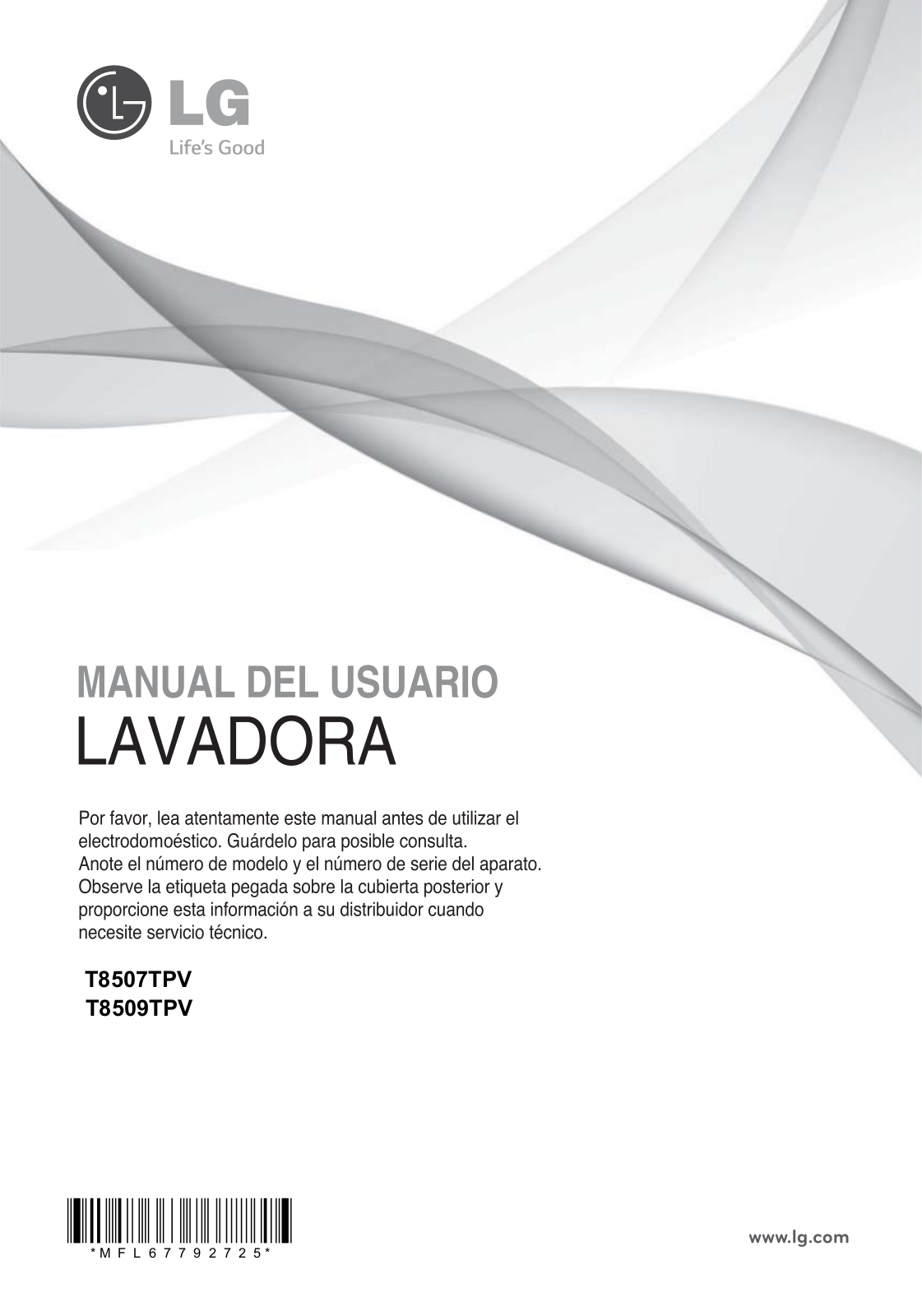 LG T8507TPV User Manual