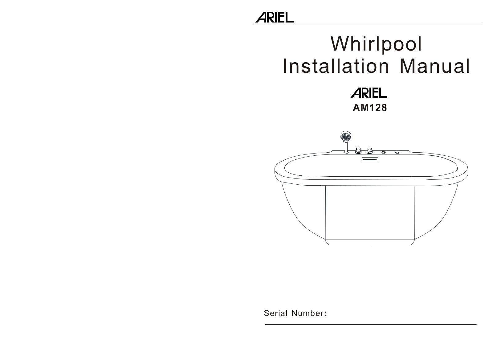 Ariel Bath ZZB1035 Installation & Assembly - ManualMachine.com