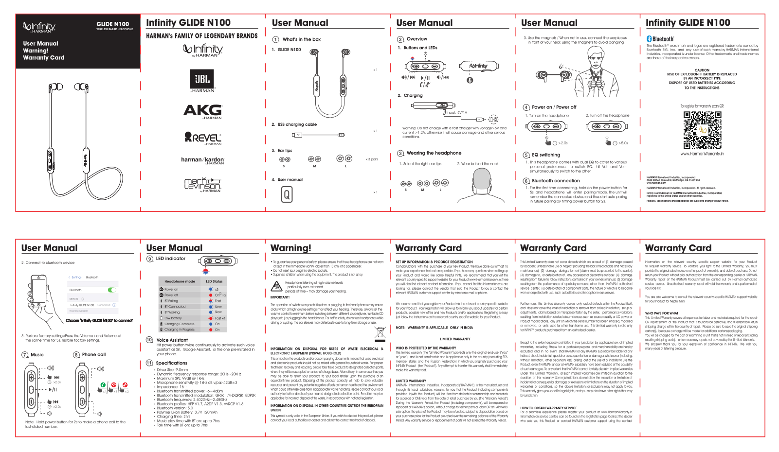 Infinity INFINITY GLIDE N100 Quick Start Guide (EN) - ManualMachine.com