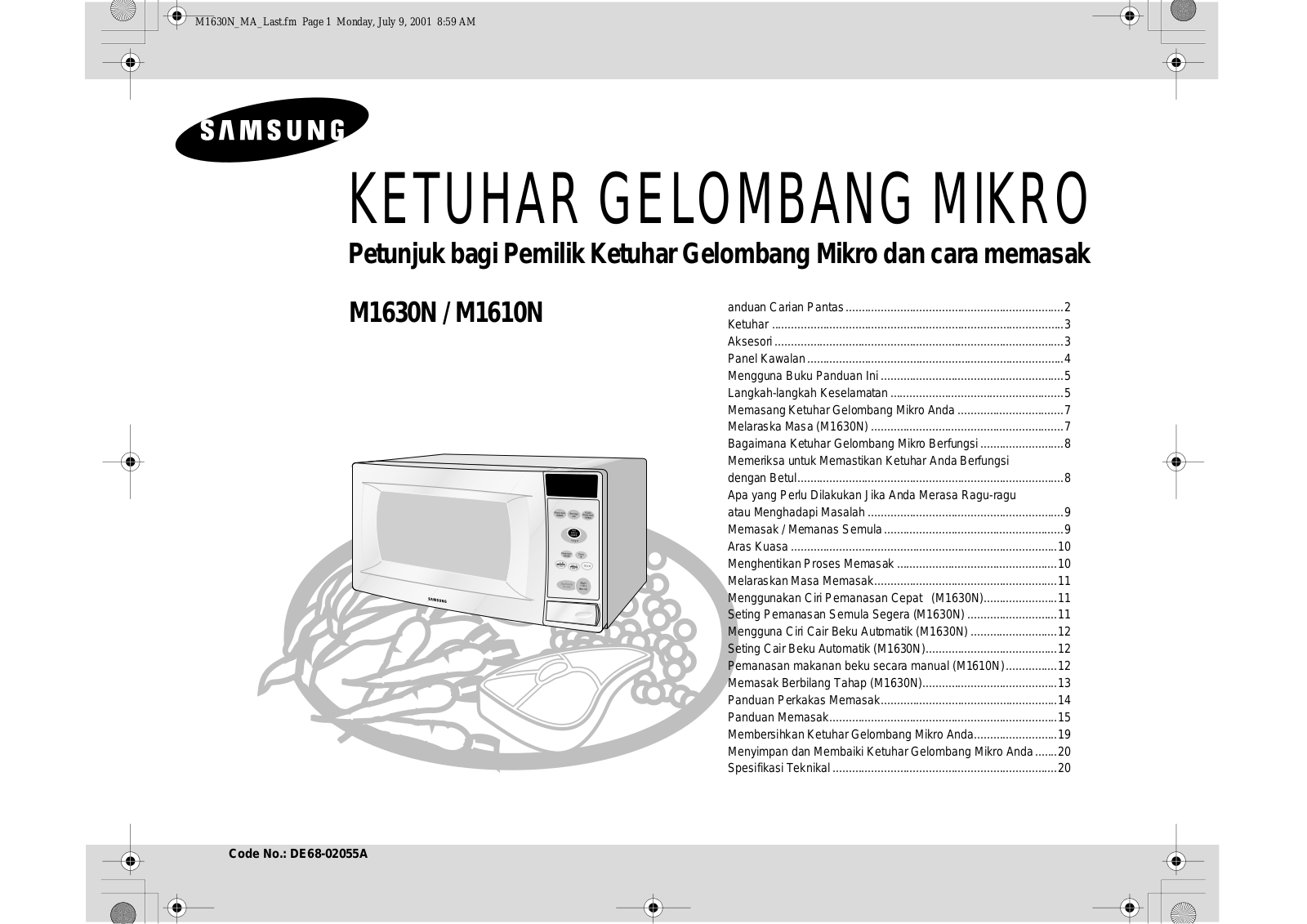 Samsung M1630N, M1610N User Manual