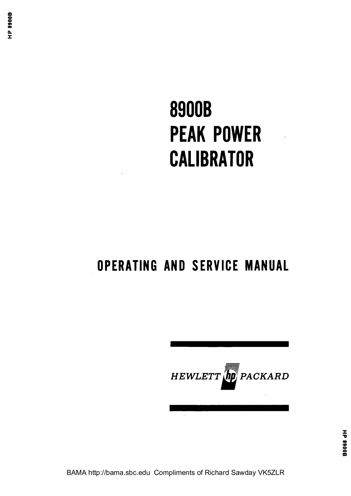 HP 8900b schematic