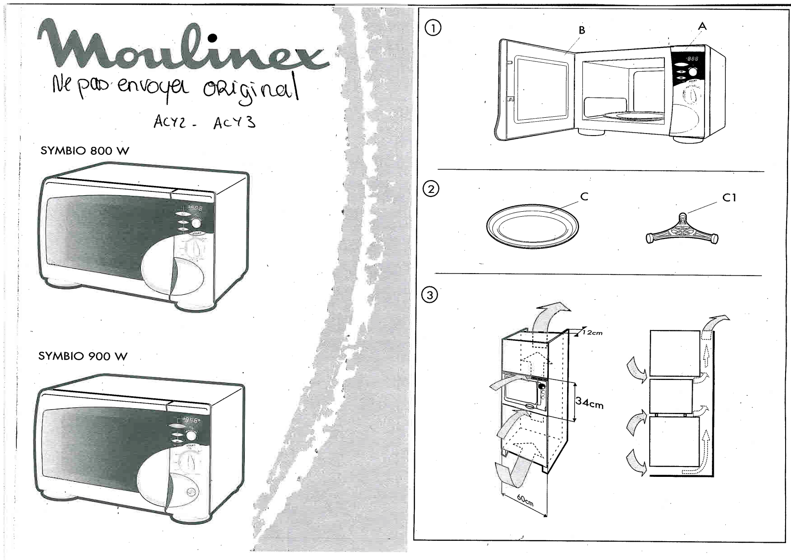 MOULINEX SYMBIO ACY2, SYMBIO ACY3 User Manual