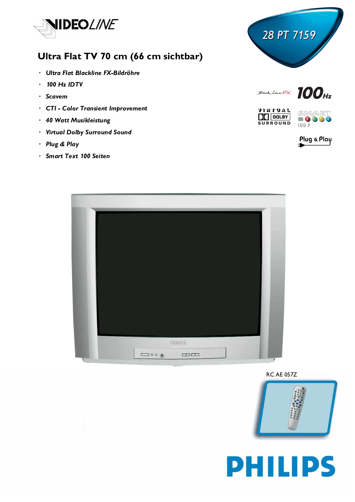 Philips 28 PT 7159 User Manual