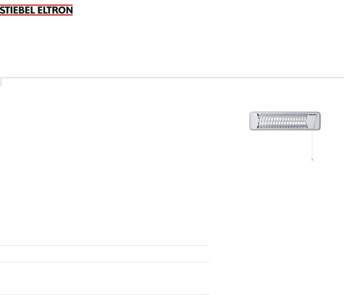 Stiebel Eltron IW 180 Technical datasheet