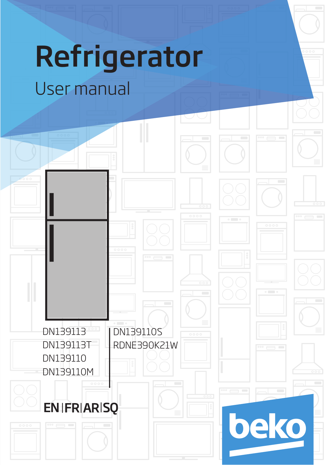 Beko DN139113, DN139113T, DN139110, DN139110M, DN139110S User manual