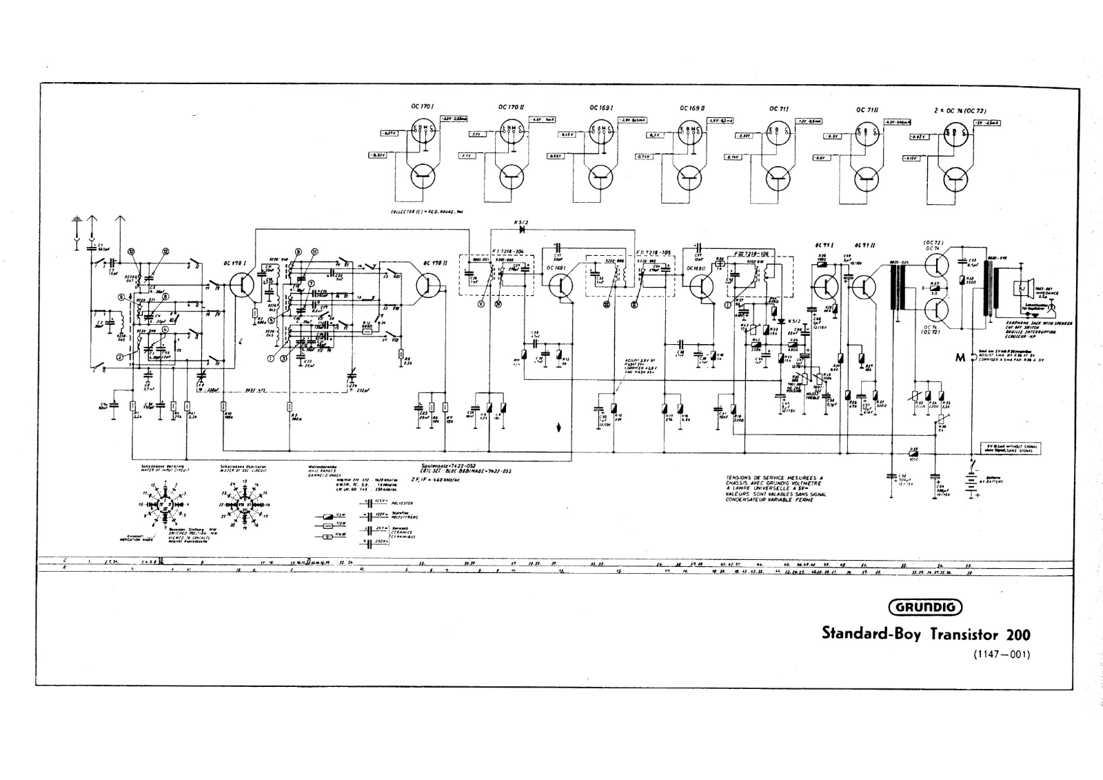 Grundig standard boy   200 schematic