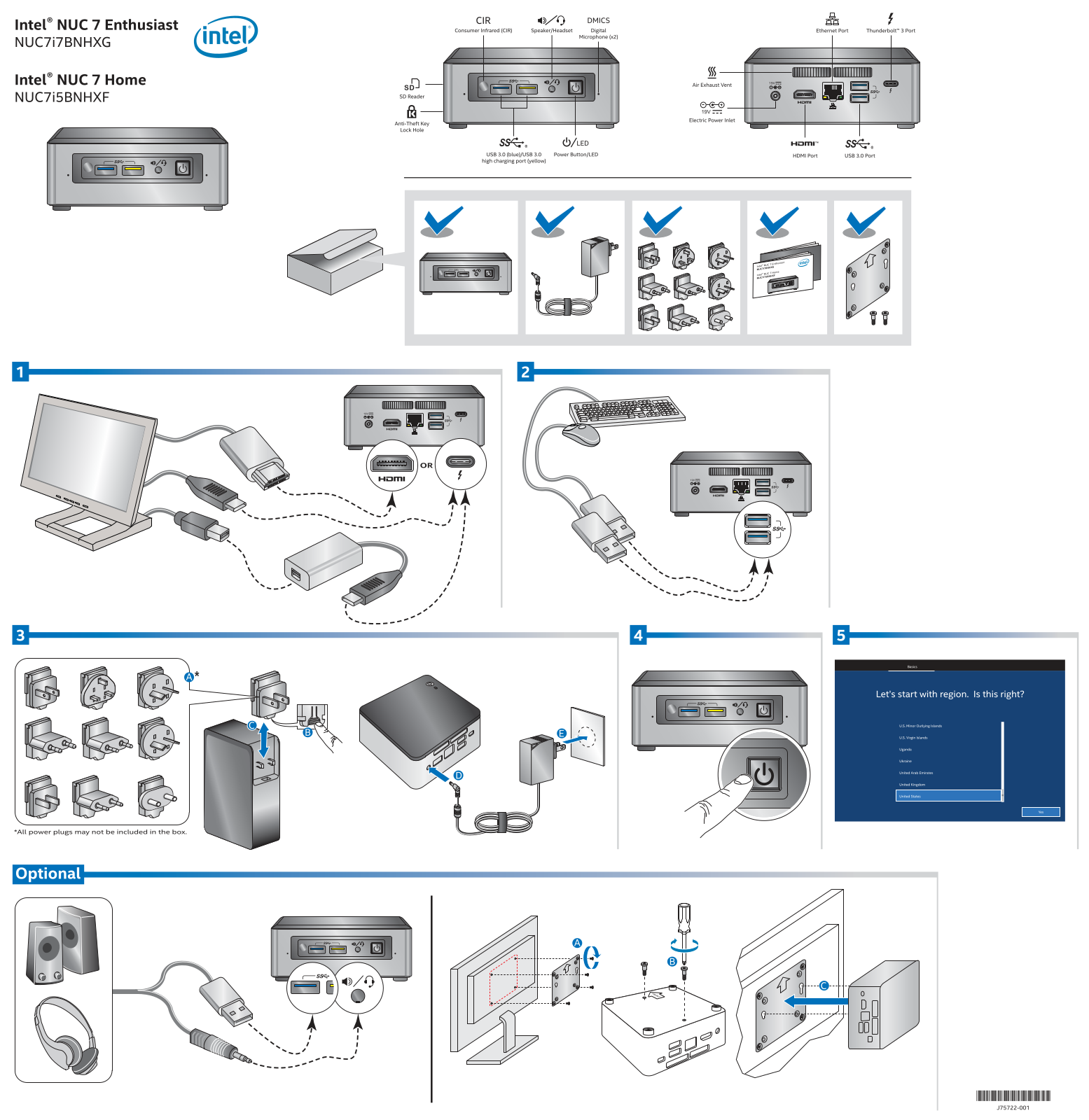 Intel NUC7i5BNHXF User Manual