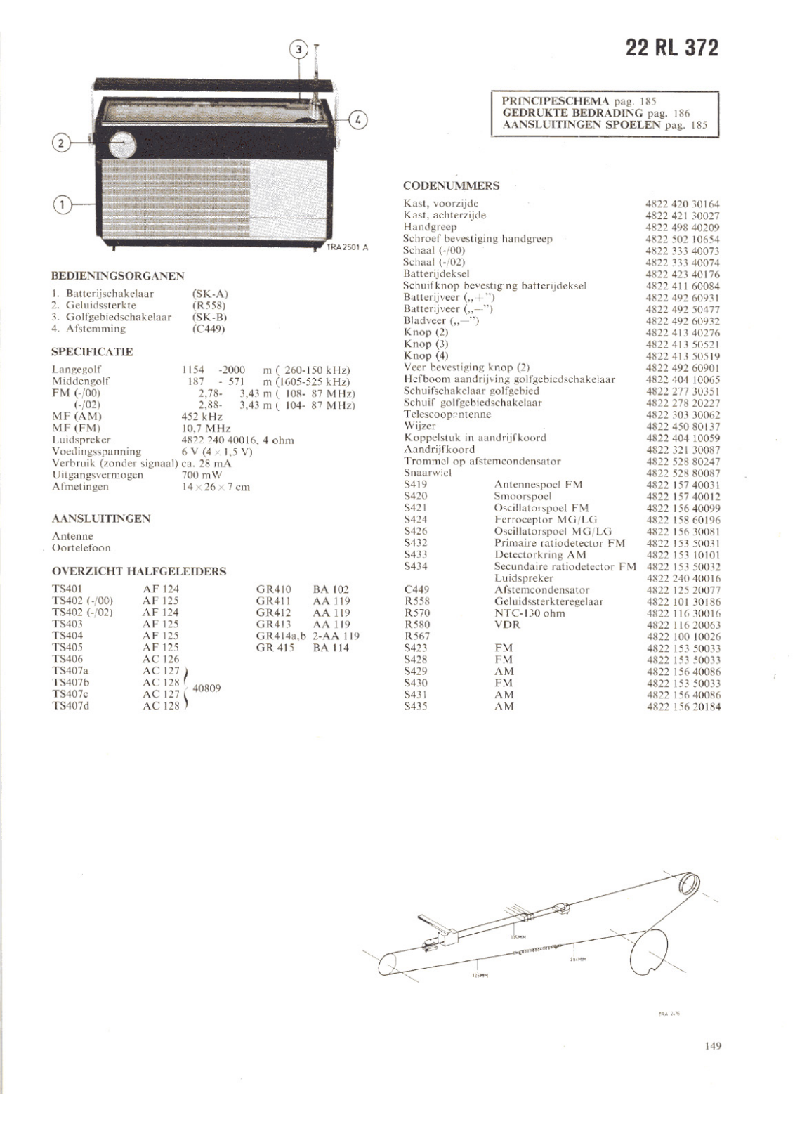 Philips 22-RL-372 Schematic