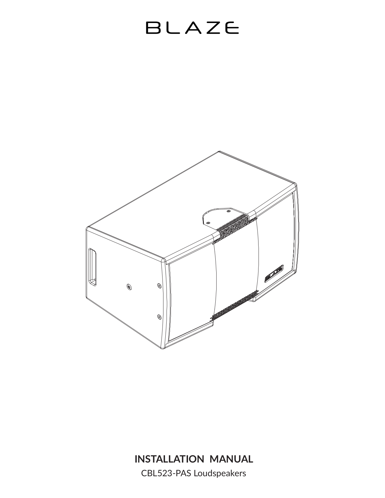 Blaze Audio CBL523-PAS User guide - ManualMachine.com