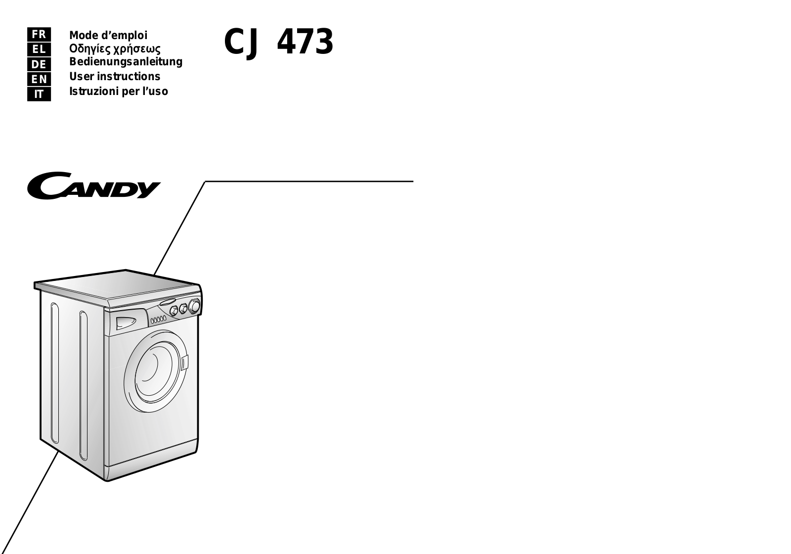 Candy CJ 473 User Manual