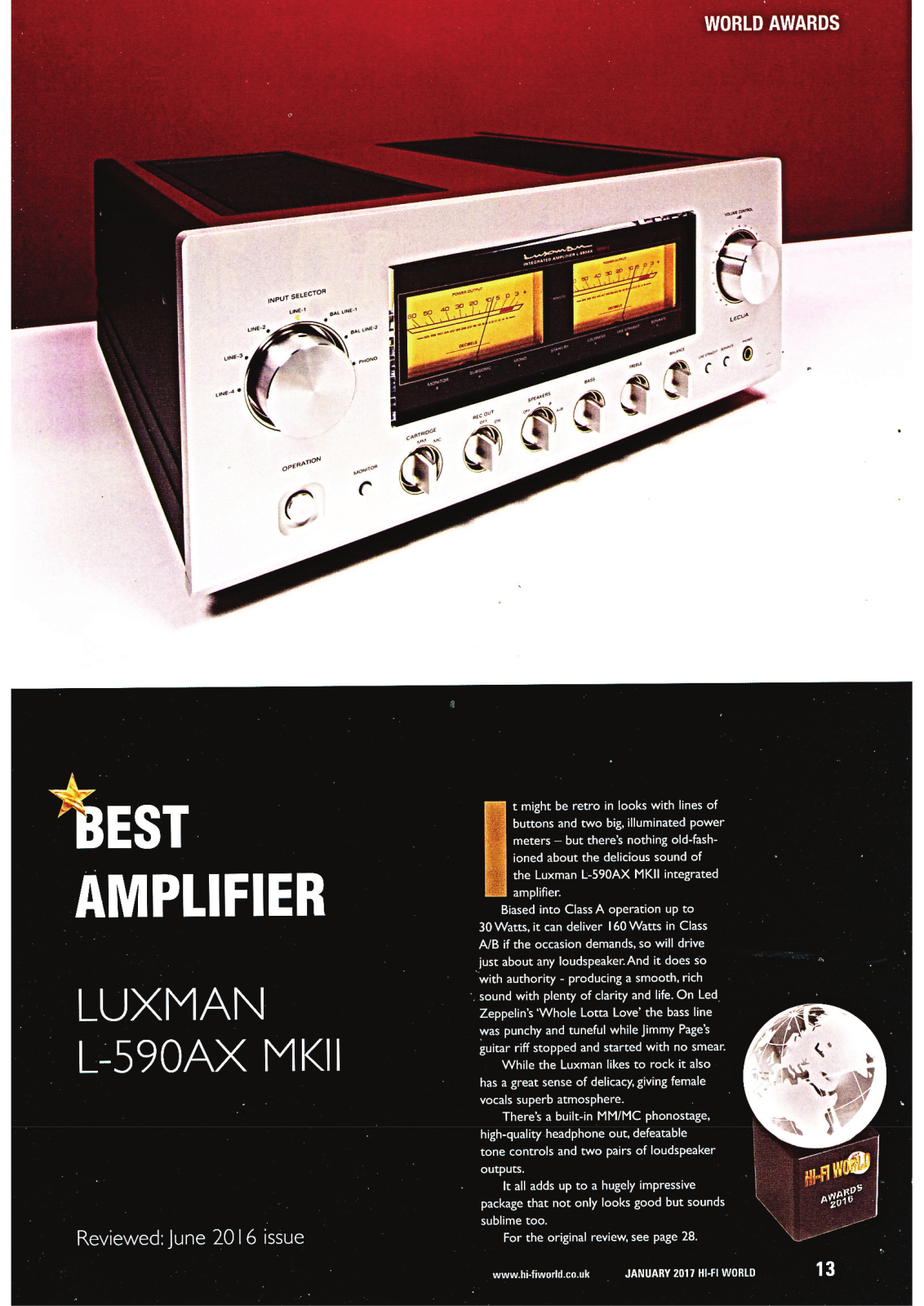 Luxman L-590-AXII User Manual