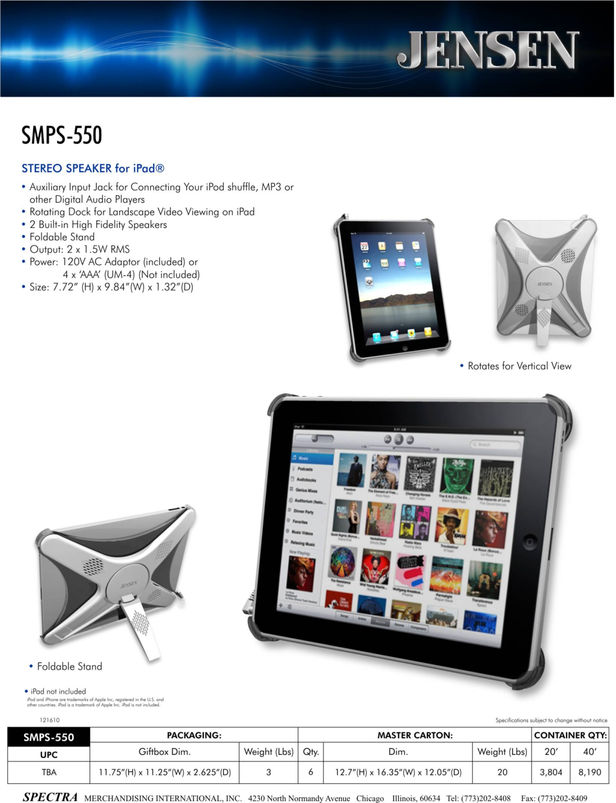 Jensen SMPS-550 User Manual - ManualMachine.com