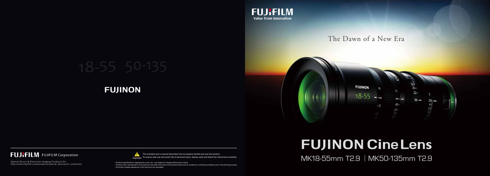 Fujinon MK18-55MM-T2.9 User Manual