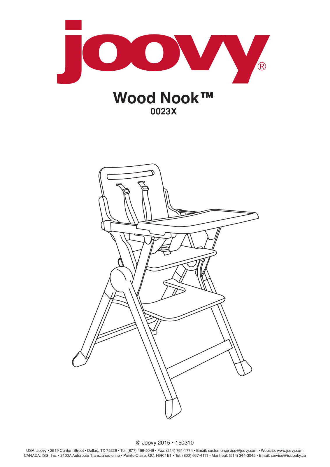 Joovy Wood Nook Instruction Manual