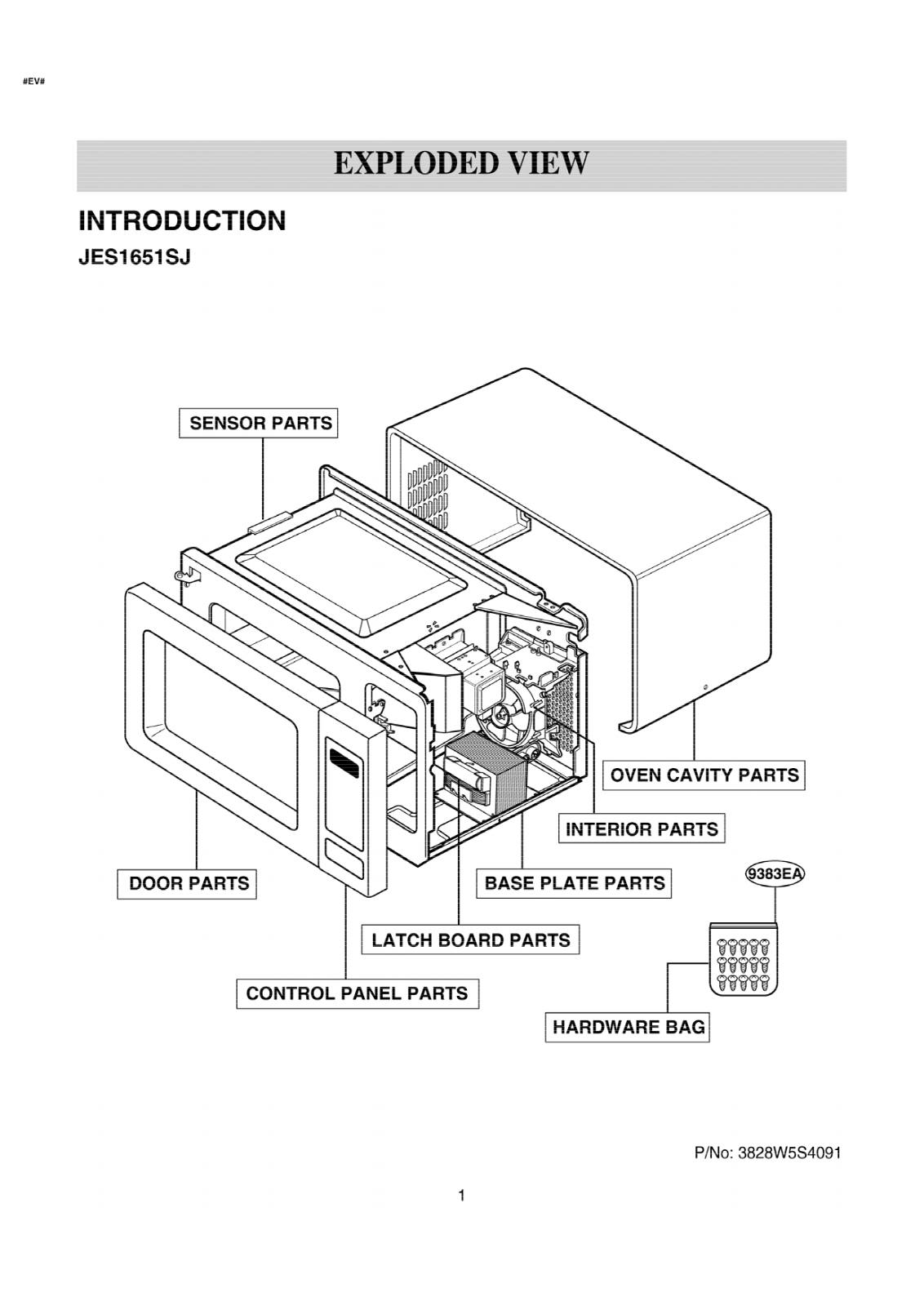 Ge Jes1651sj01, Jes1651sj, Jes1651sj02 Service Manual