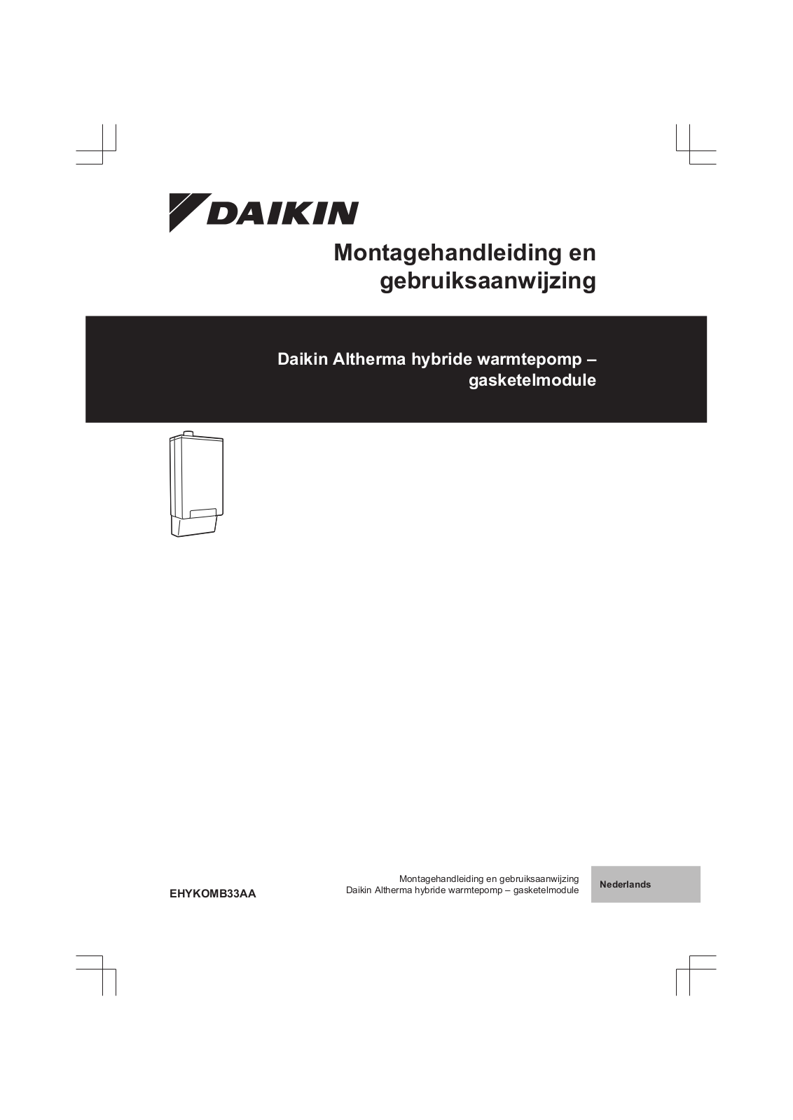 Daikin EHYKOMB33AA Operation manuals