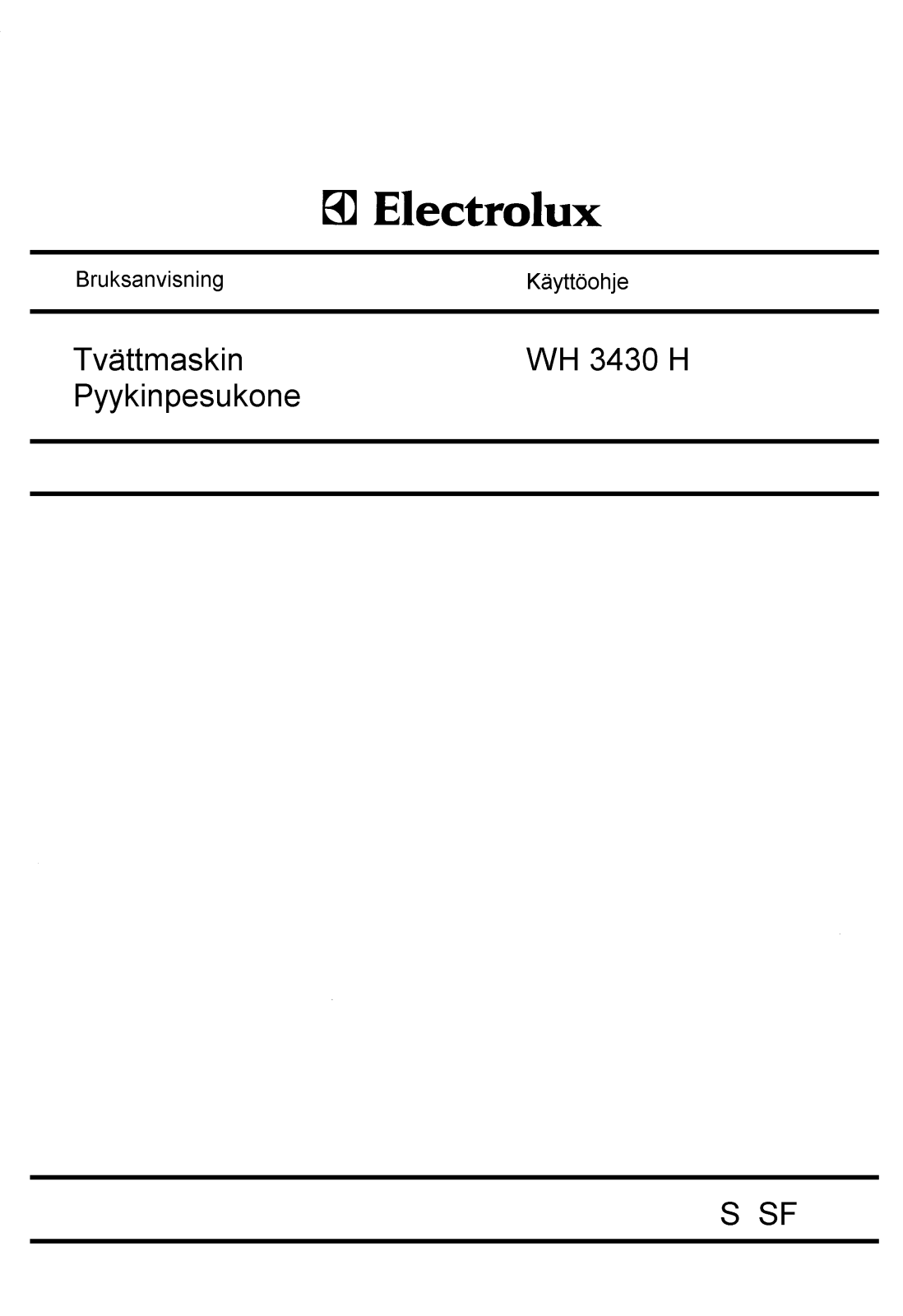 AEG WH3430H User Manual