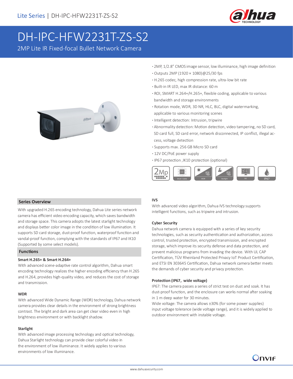 Dahua DH-IPC-HFW2231T-ZS-S2 User Manual